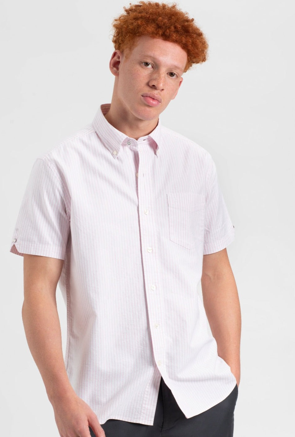 Chemises Ben Sherman Brighton Oxford Rose Stripes | QAZ-96167366